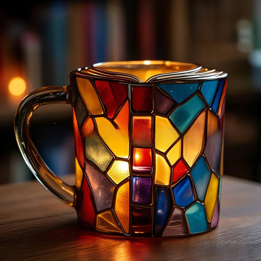 Taza 3D Aurora Book hecha a mano